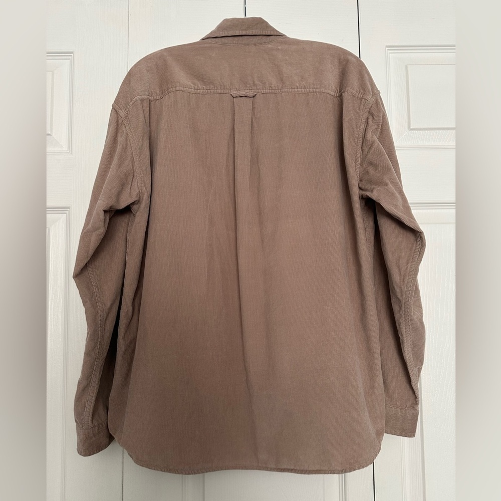 New Look Corduroy Taupe Button-Down Shirt - Size M - ASOS - Picture 3 of 4